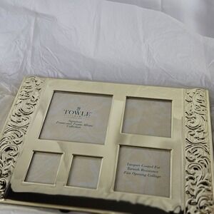 Vintage Towle Silversmiths Signature Collage Frame 1996 Box‎ Silvertone